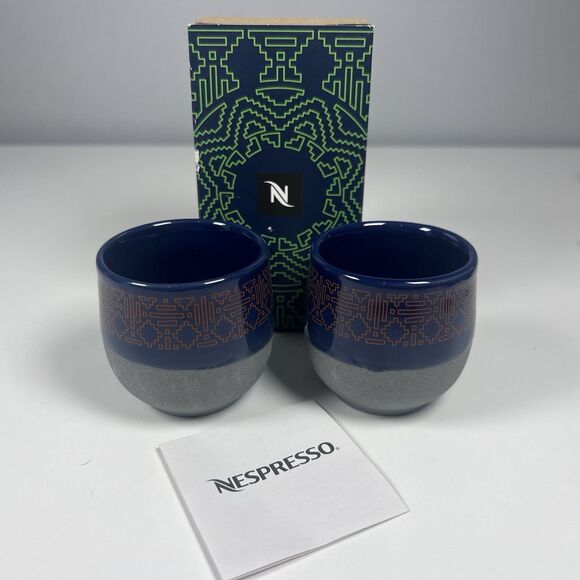 Nespresso Other - Nespresso Revol Recyclay Cups Set of 2 Limited Edition Kombo Chapfika